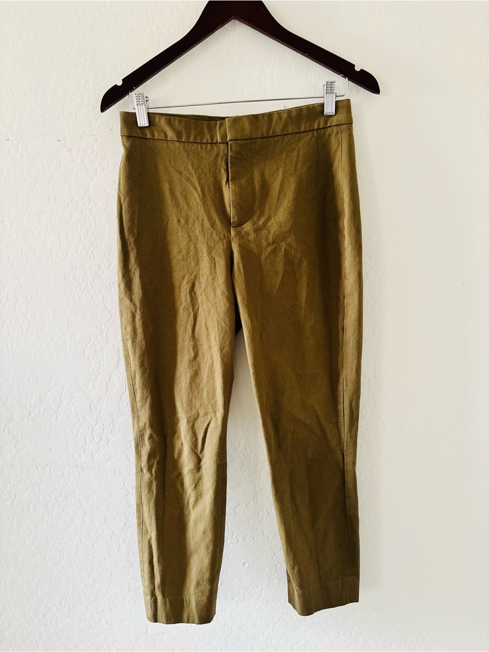 Everlane Women’s Olive Green‎ Cropped Tapered Pants Size 4 Minimalist